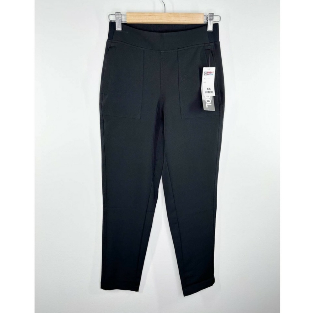 32 Degree Cool Black Pull On Polyester Blend Stretch Pants Women's Size X-Small